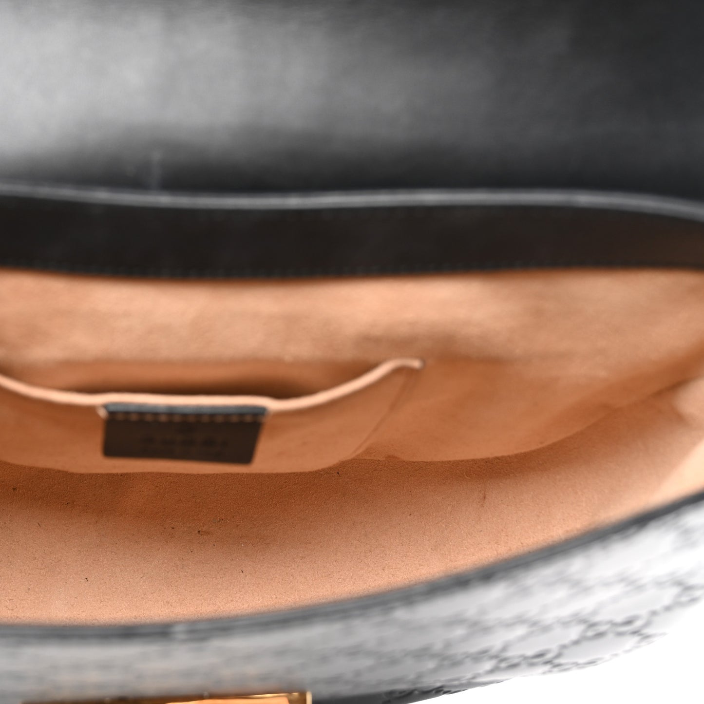 Guccissima Web Medium Padlock Messenger Shoulder Bag Black