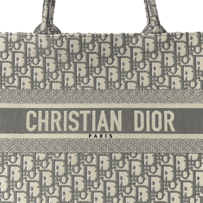 Christian Dior Oblique Medium Book Tote Grey 8 of 10