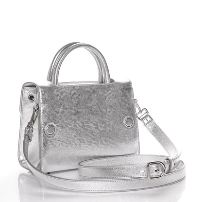 Christian Dior Grained Calfskin Mini Diorever Flap Silver 3 of 8