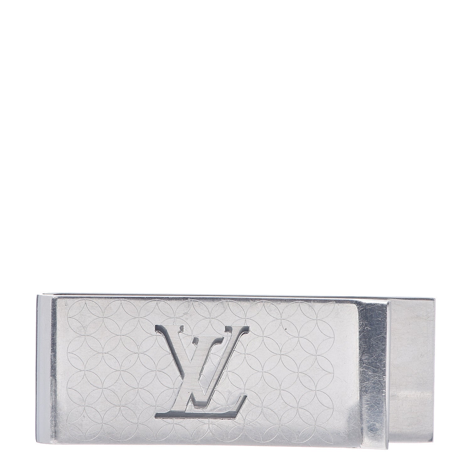 Louis Vuitton Metal Champs Elysees Money Clip Silver 1 of 3