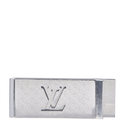 Louis Vuitton Metal Champs Elysees Money Clip Silver 1 of 3