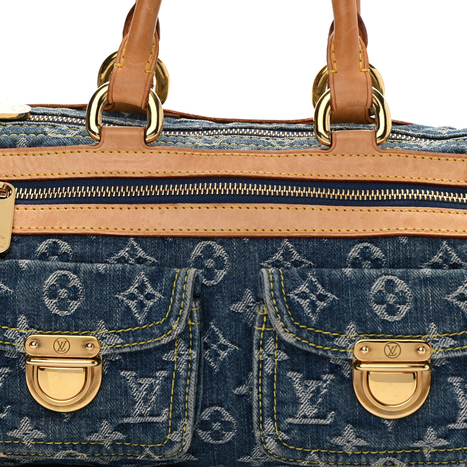 Louis Vuitton Monogram Denim Neo Speedy Blue 8 of 12