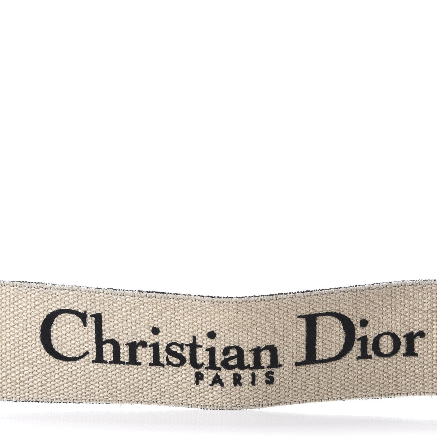 Canvas Embroidered Shoulder Strap Black