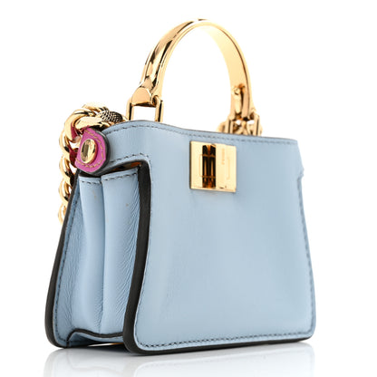 Fendi Nappa Rainbow Inlay Nano Peekaboo Maxi Handle Satchel Azzurro Baby Multicolor 2 of 12