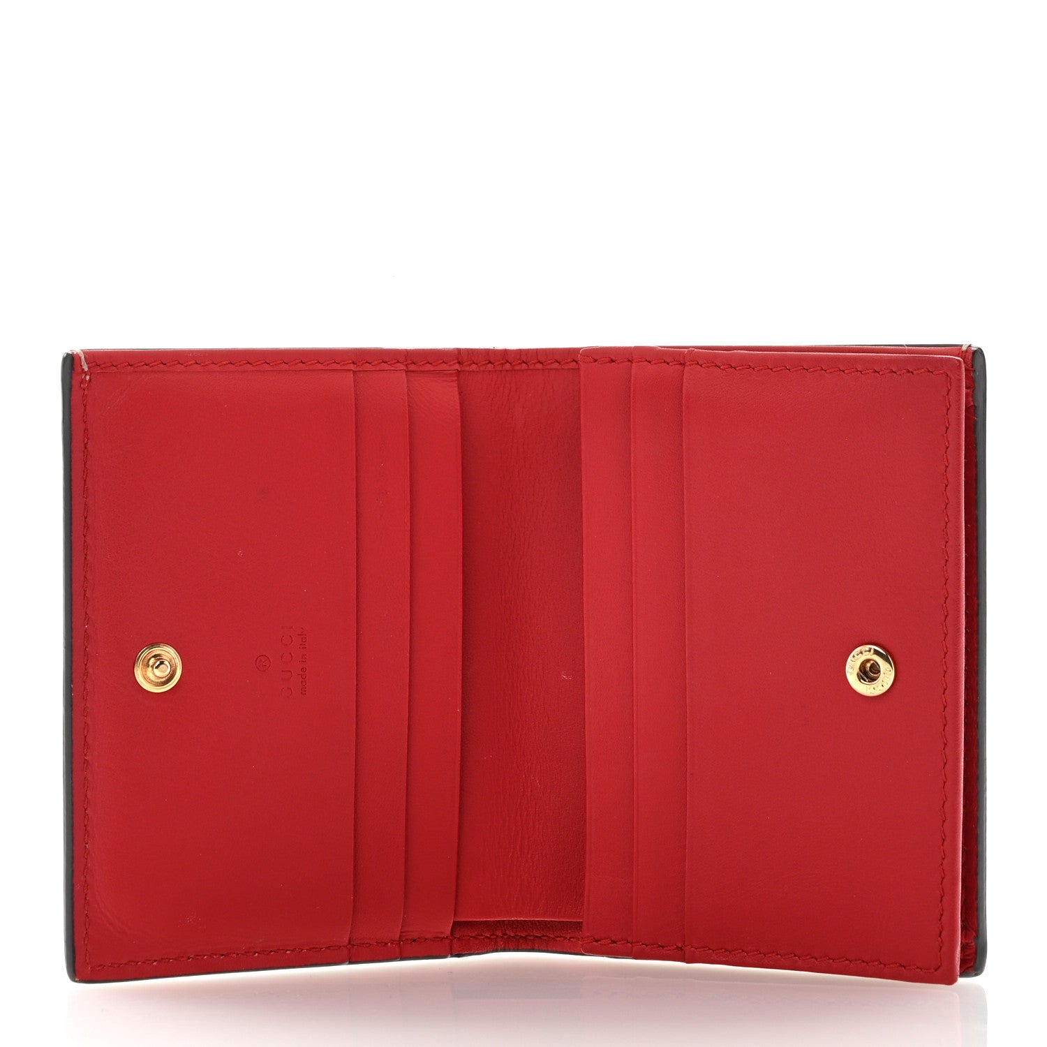 Gucci GG Supreme Monogram Blooms Card Case Beige Blue Navy Hibiscus Red 5 of 8