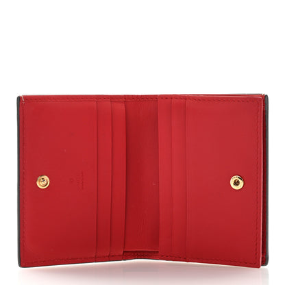Gucci GG Supreme Monogram Blooms Card Case Beige Blue Navy Hibiscus Red 5 of 8