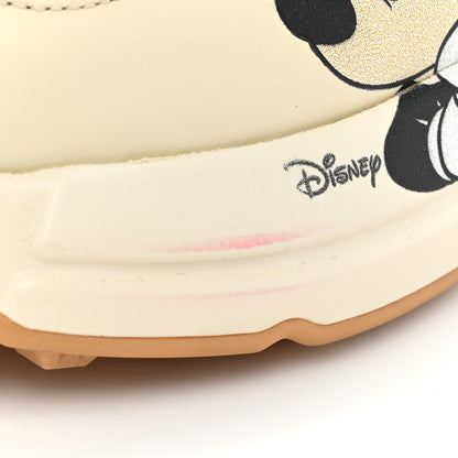 Gucci X DISNEY Calfskin Mickey Mouse Womens Rhyton Sneakers 39 Ivory 9 of 12