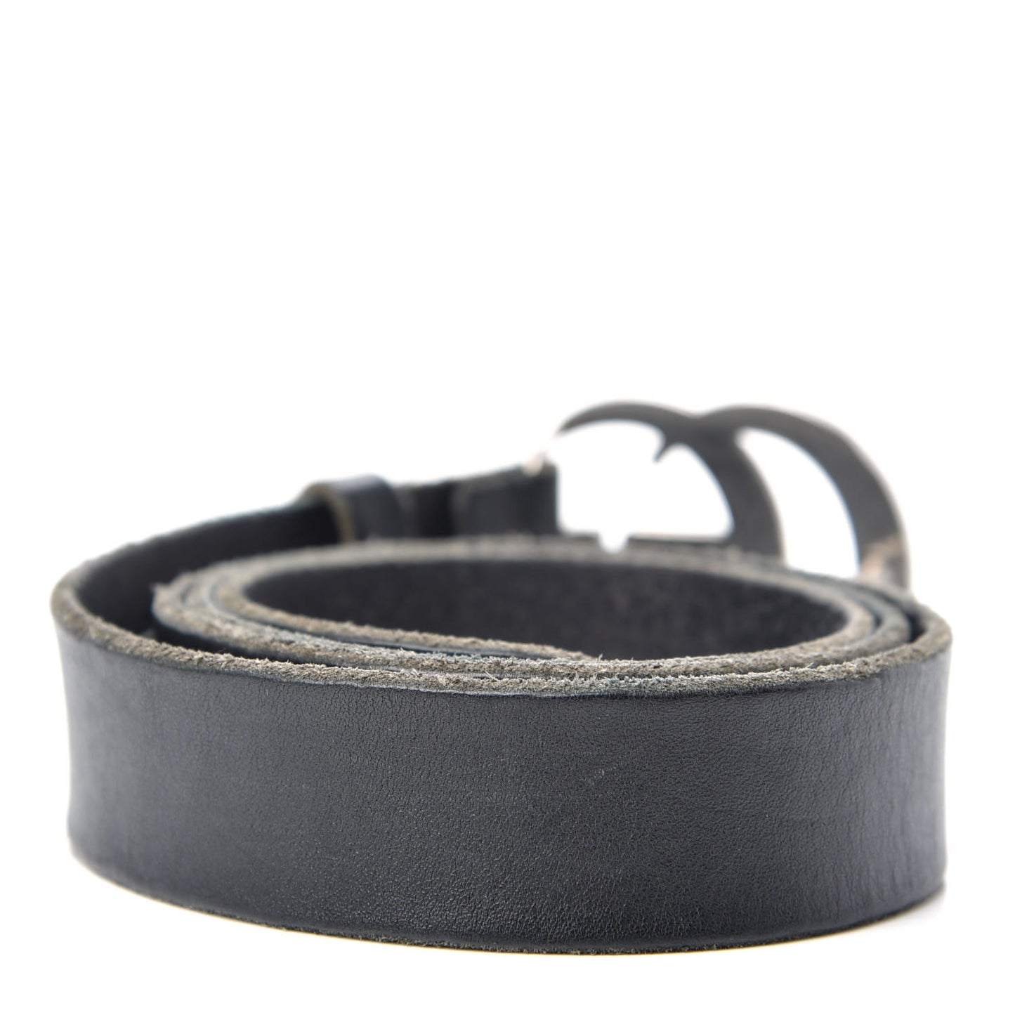 Cuoio Toscano Nickel Double G 30mm Belt 90 36 Black