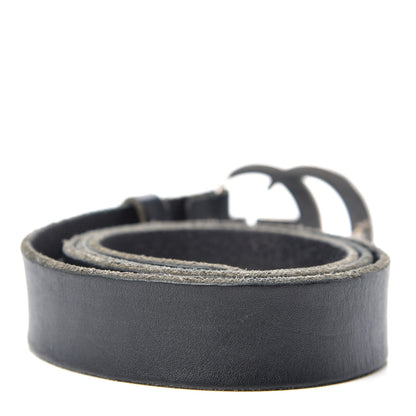 Gucci Cuoio Toscano Nickel Double G 30mm Belt 90 36 Black 2 of 5