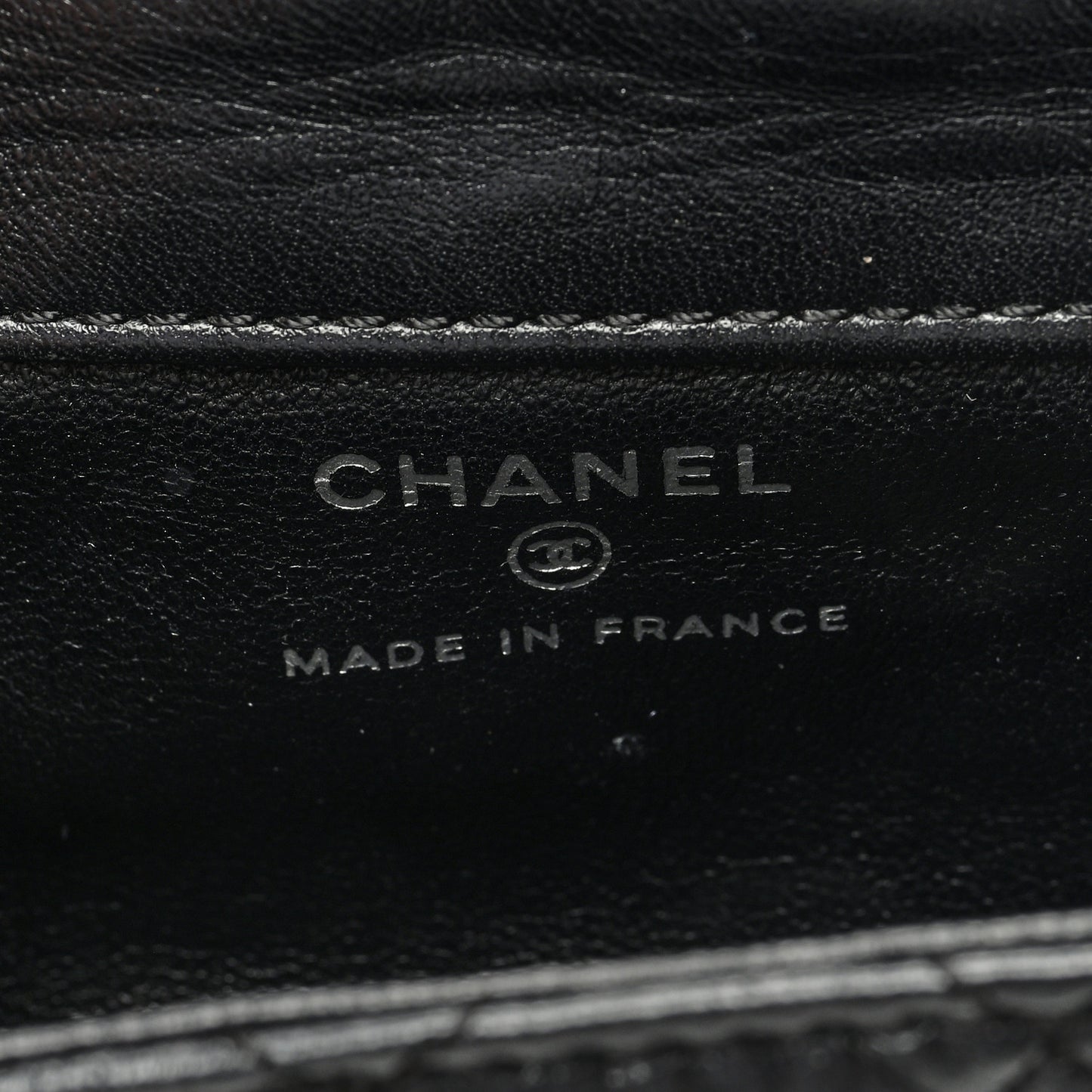 Calfskin Quilted 2.55 Ankle Wrist Bag Black