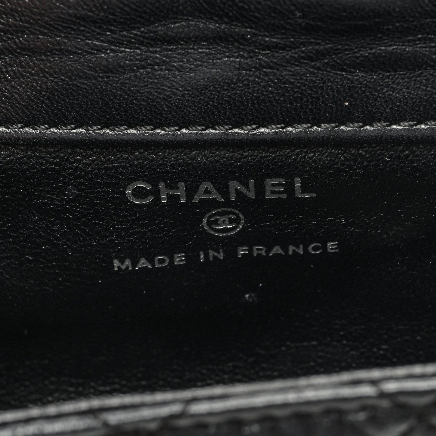 Chanel Calfskin Quilted 2.55 Ankle Wrist Bag Black 6 of 7