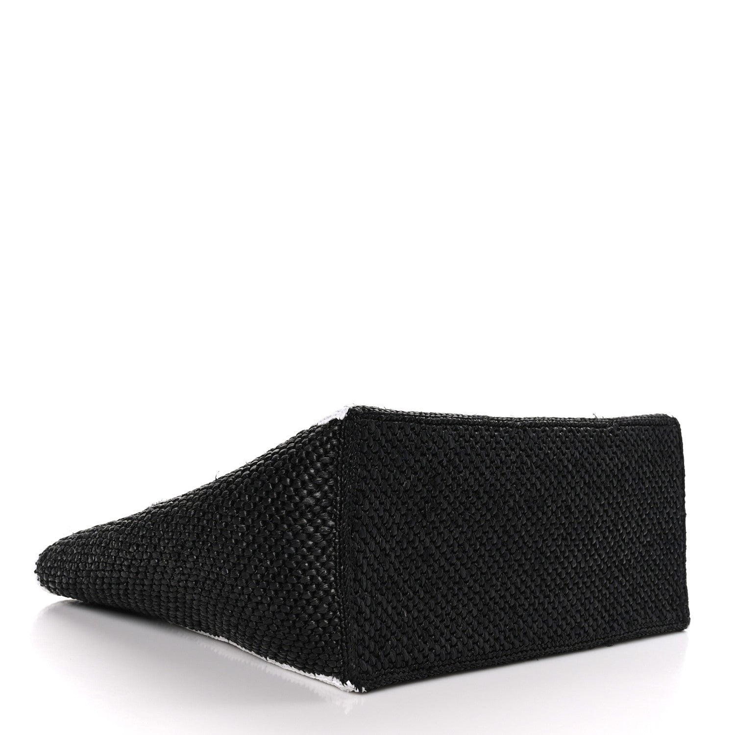 Loewe Raffia Large Paula's Ibiza Logo Tote Black White 4 of 8