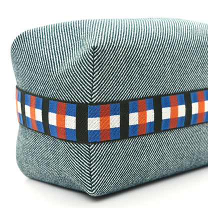Hermes Wool Large Bride-A-Brac H Natte Pouch Bleu 8 of 9