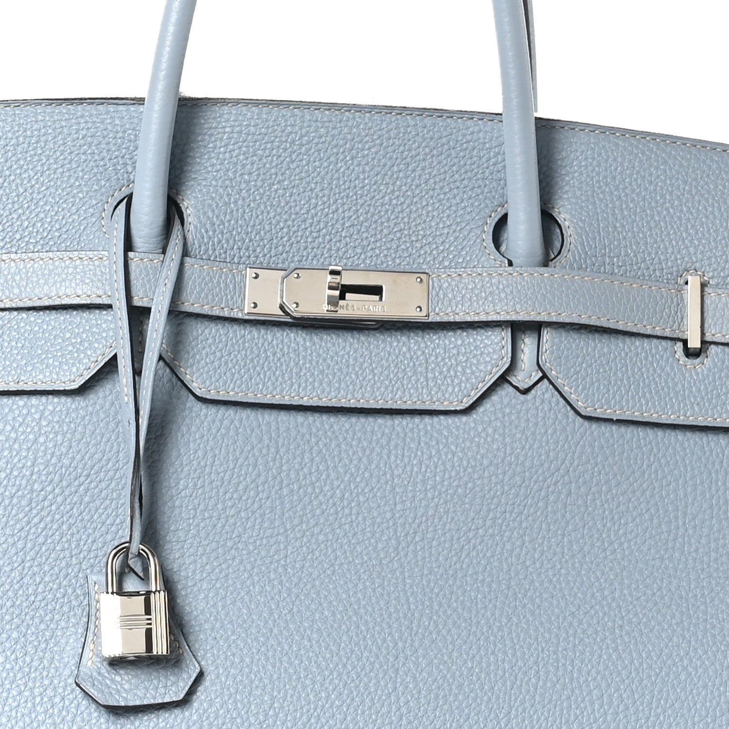 Hermes Togo Birkin 40 Bleu Lin 8 of 10