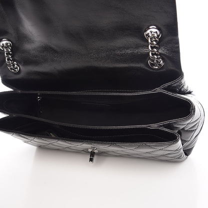 Chanel Glazed Calfskin Quilted Medium Lady Pearly Flap Black 5 of 13