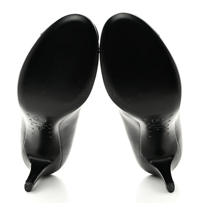 Chanel Lambskin Camellia Pumps 39.5 Black 5 of 8