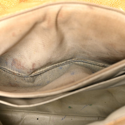 Chanel Crinkled Patent Quilted Jumbo Single Flap Light Beige 6 of 23