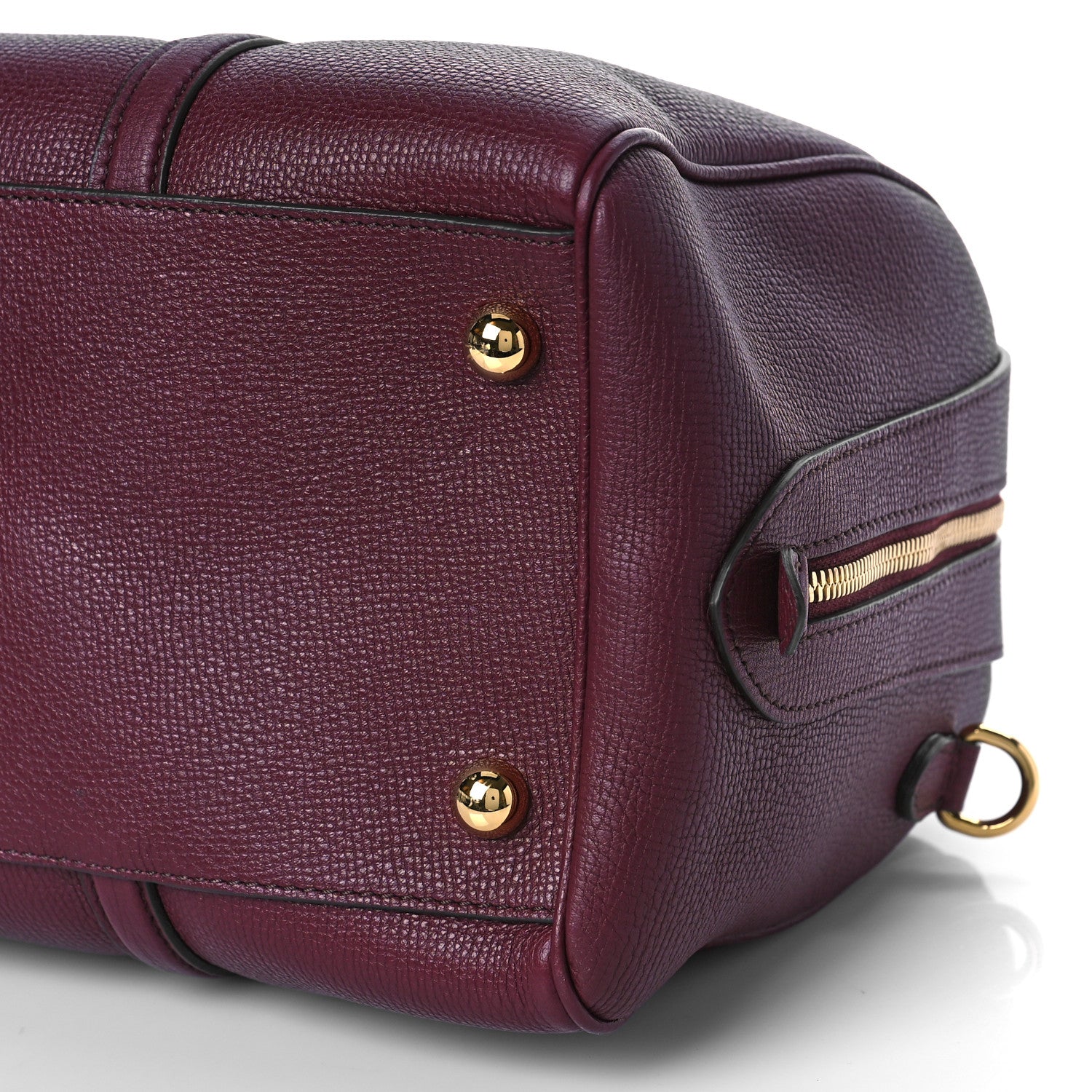 Burberry Derby Calfskin Medium Alchester Bowling Bag Mahogany Red 8 of 8
