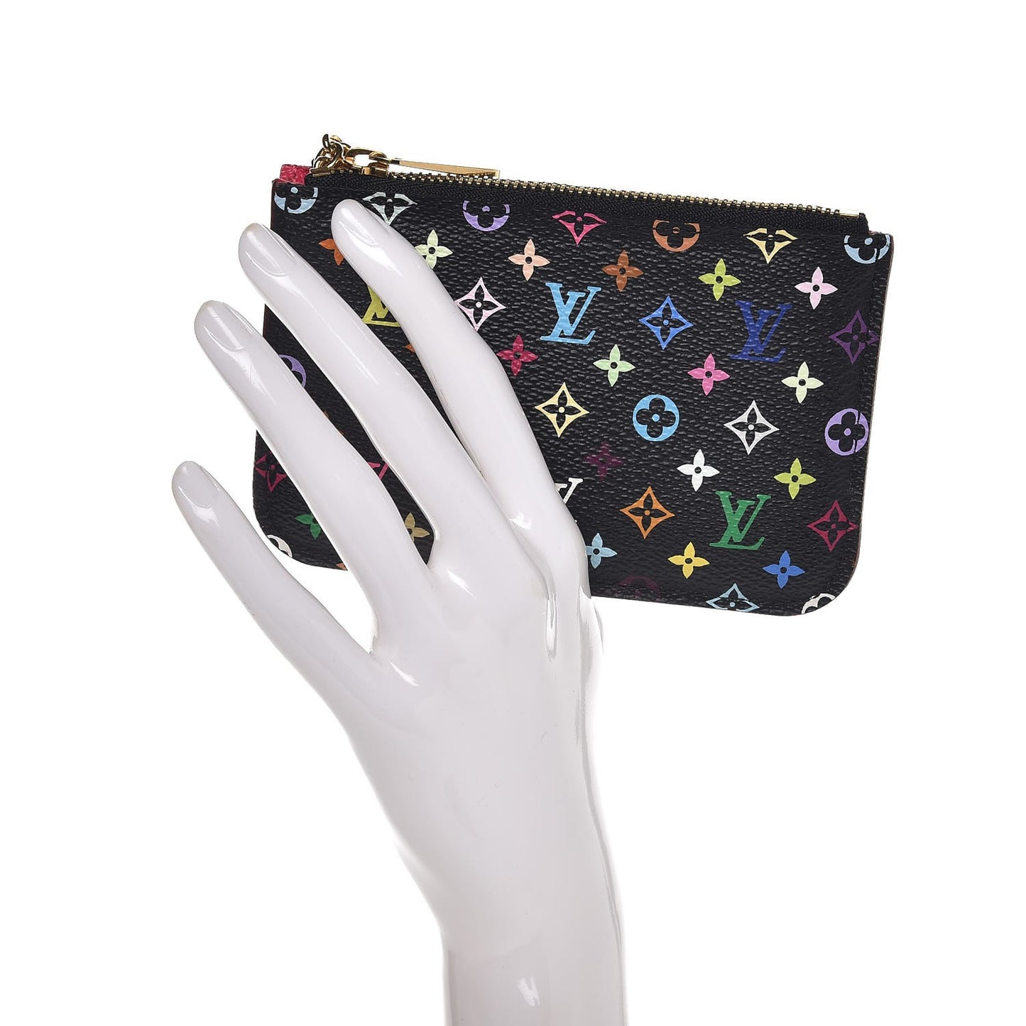 Monogram Multicolor Key Pouch Black Grenade