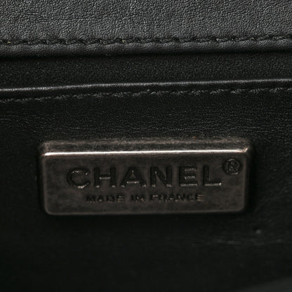 Chanel Galuchat Stingray Small Boy Flap Black 6 of 14