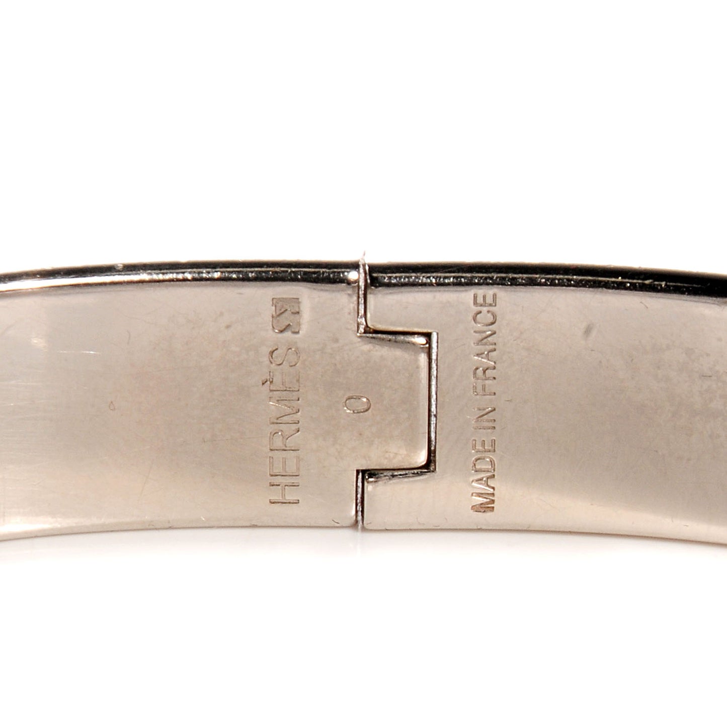 Enamel Narrow Clic Clac H Bracelet PM Black