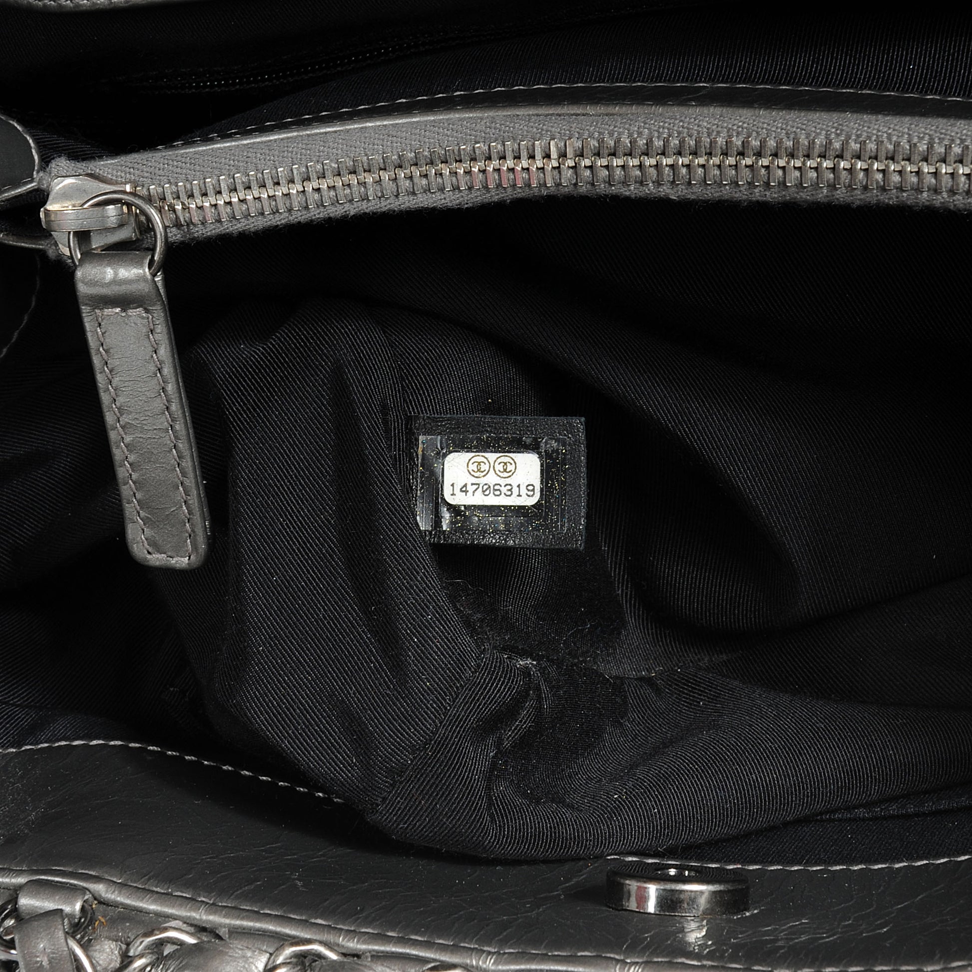 Chanel Calfskin Small Chain Me Tote Light Silver 7 of 7