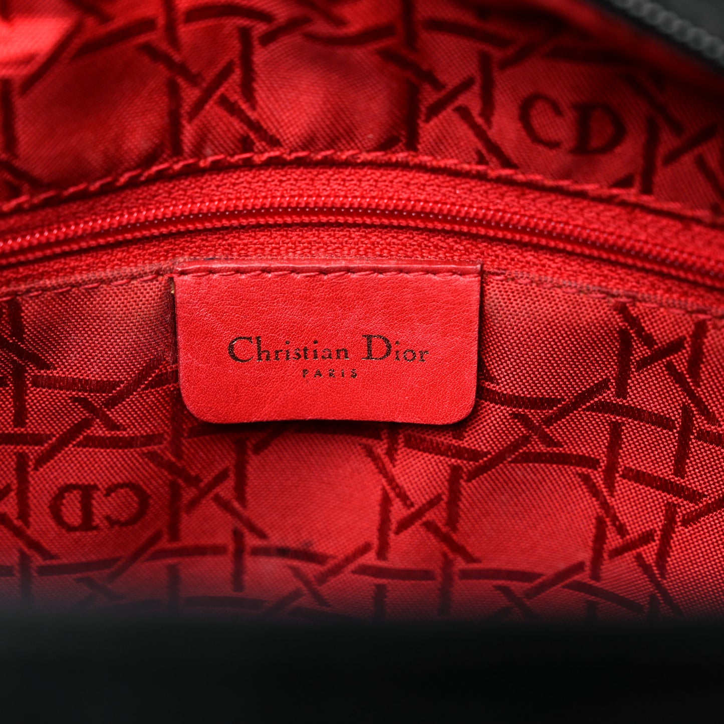 Nylon Cannage Large Lady Dior Black