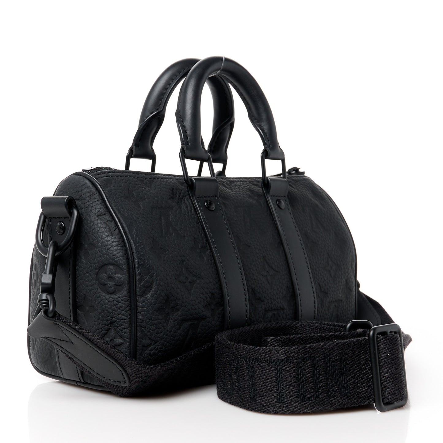 Monogram Taurillon Keepall Bandouliere 25 Black