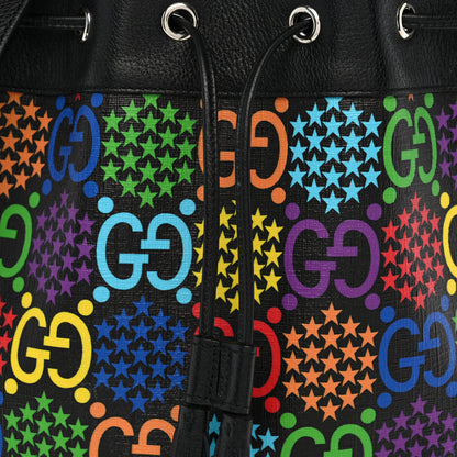 Gucci GG Supreme Monogram Psychedelic Bucket Bag Black 8 of 10