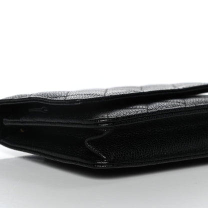 Chanel Caviar Quilted Wallet On Chain WOC Black 11 of 14