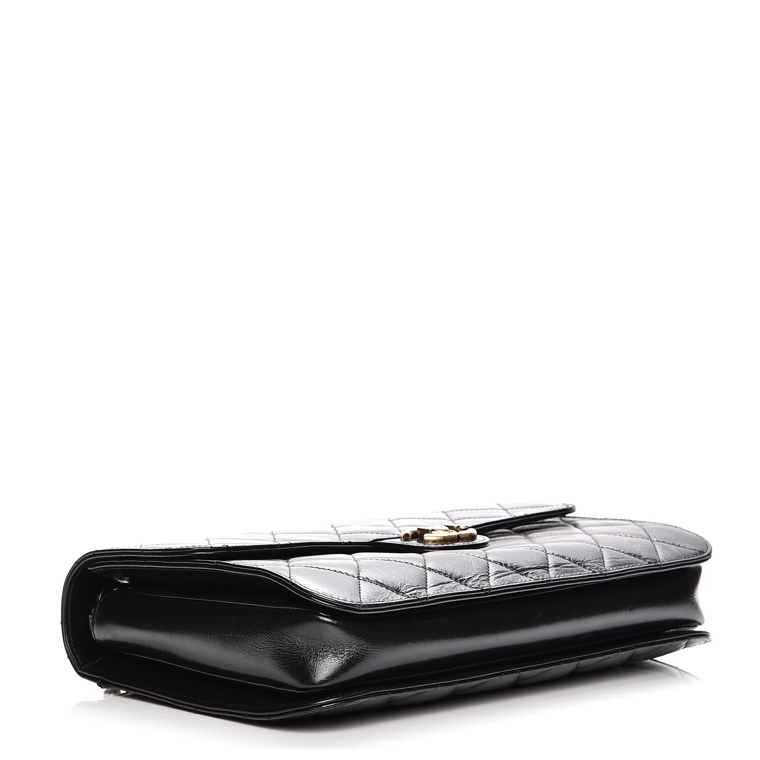 Chanel Calfskin Quilted Large Perfect Edge Flap Black 5 of 8