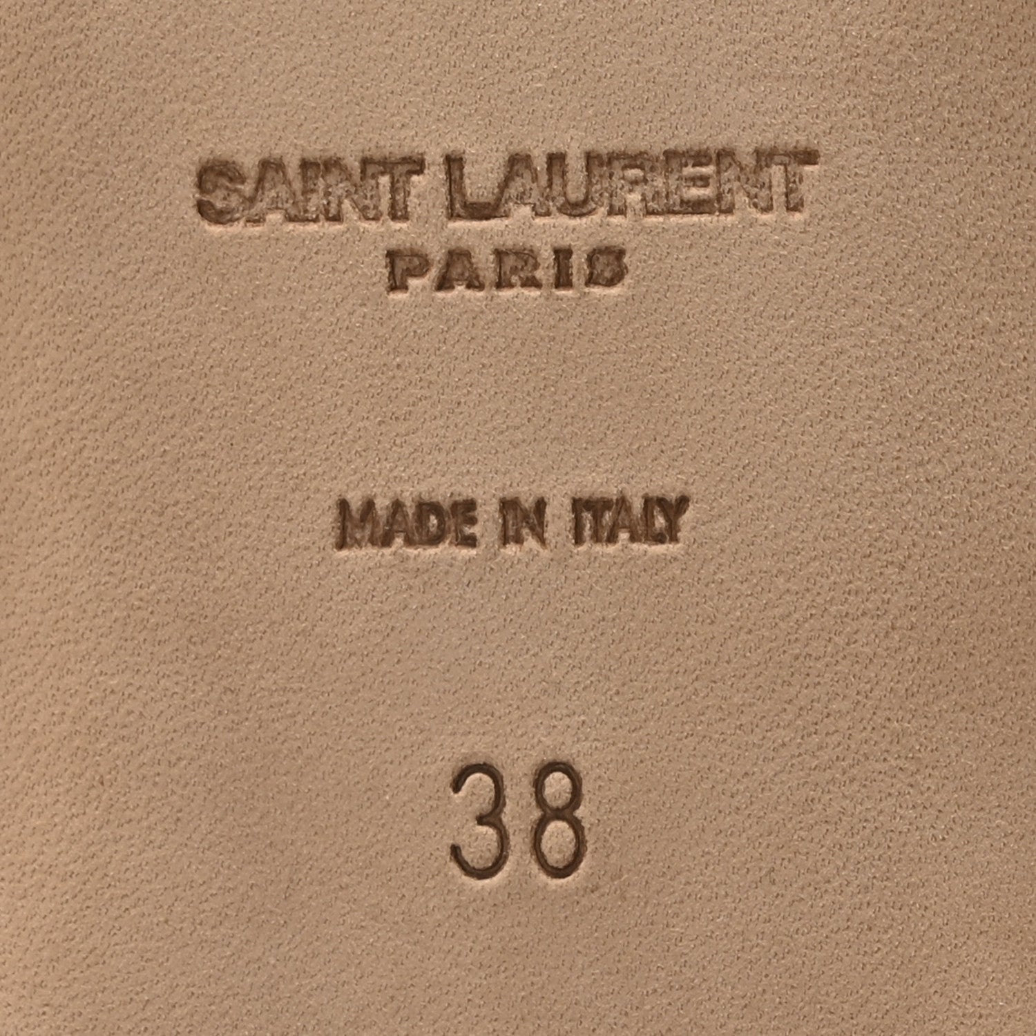 Saint Laurent Calfskin Tribute 05 Slide Sandals 38 Black 7 of 8