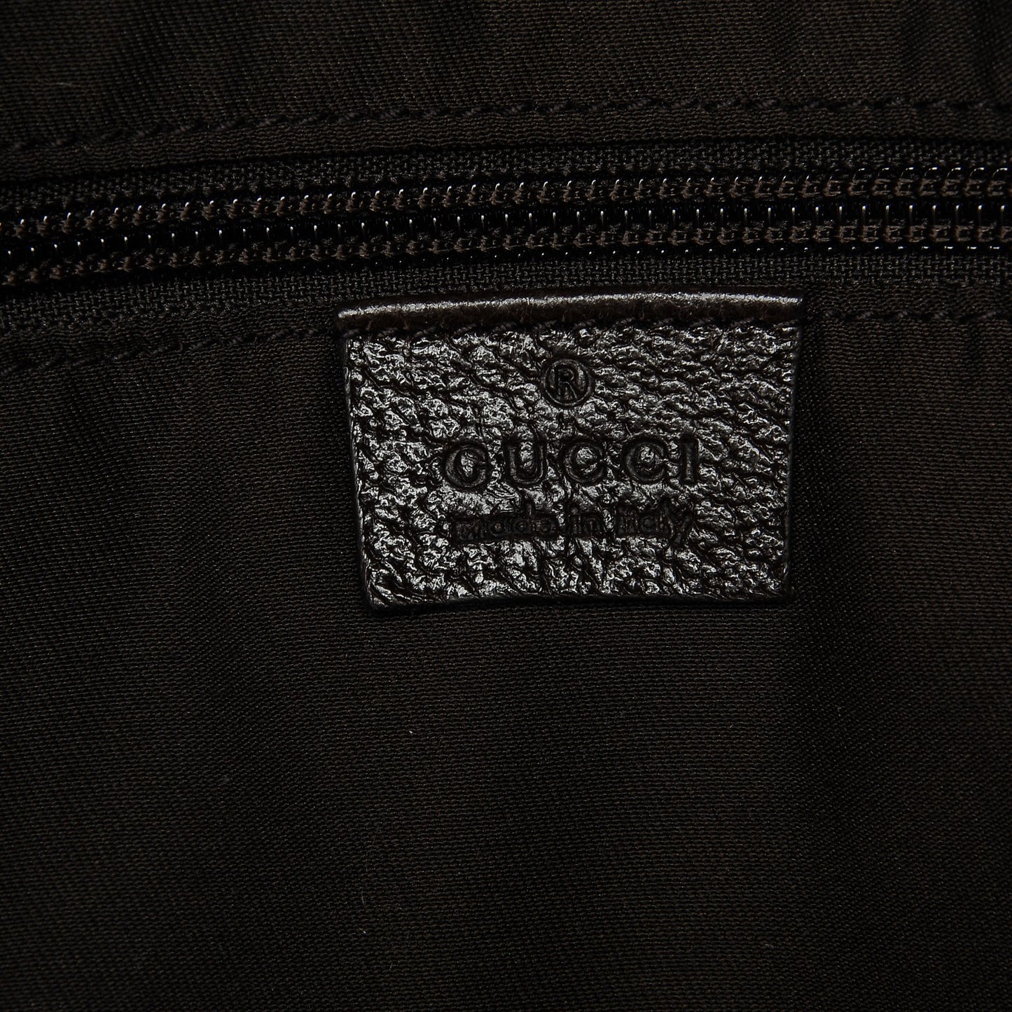 GG Monogram Web Medium Classic Backpack Brown