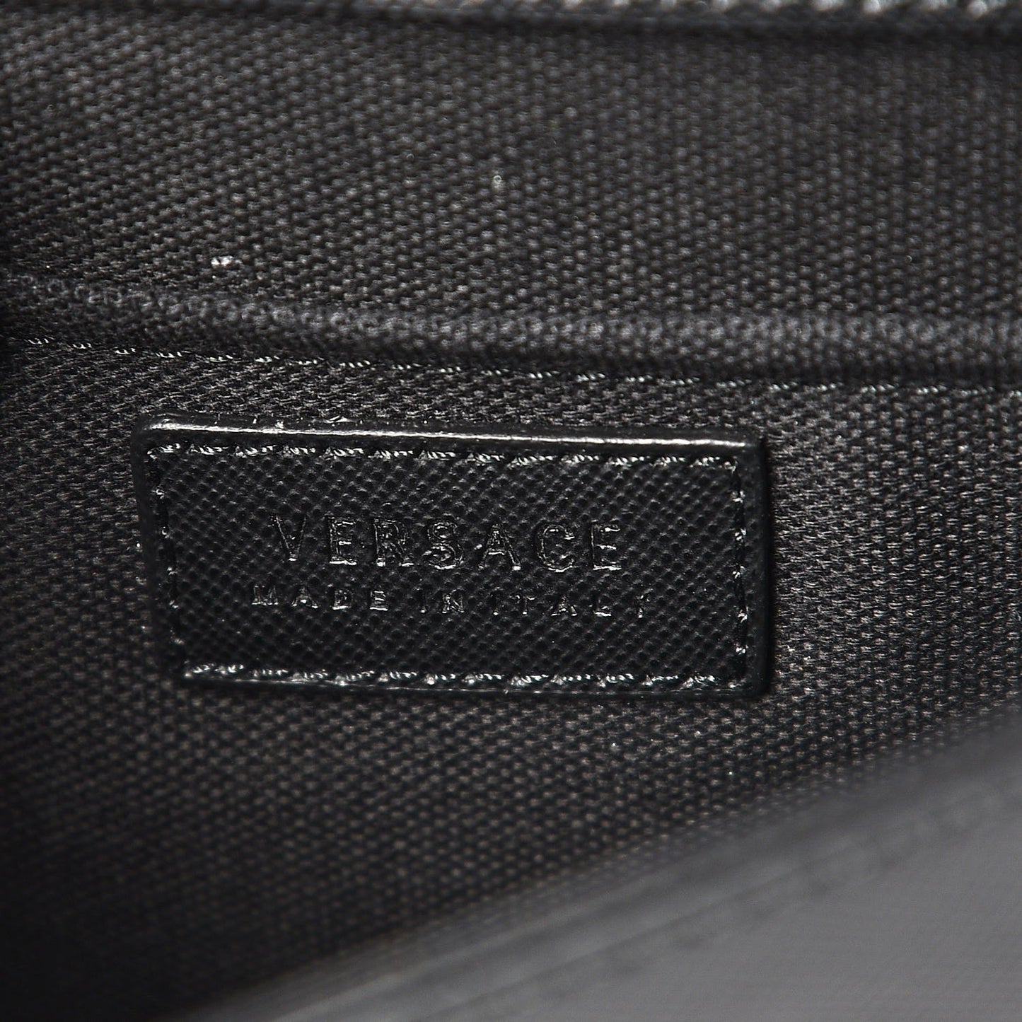 Grained Calfskin Crossbody Bag Black
