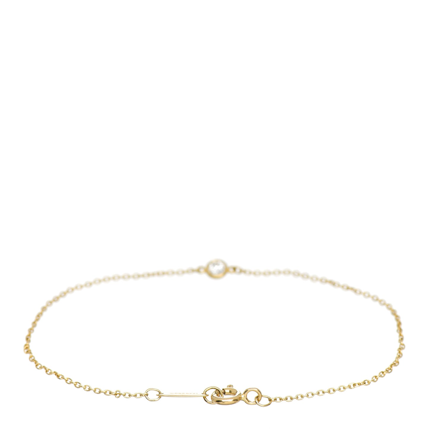 18K Yellow Gold Diamond .08ct Elsa Peretti Diamonds by the Yard Bracelet