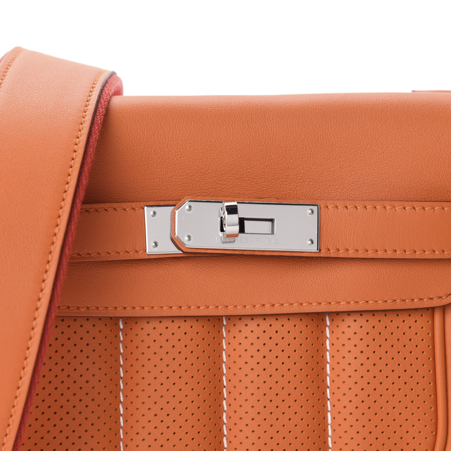 Hermes Veau Swift Mini Sac Berline Orange 9 of 10