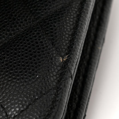 Chanel Caviar Quilted Wallet on Chain WOC Black 14 of 15