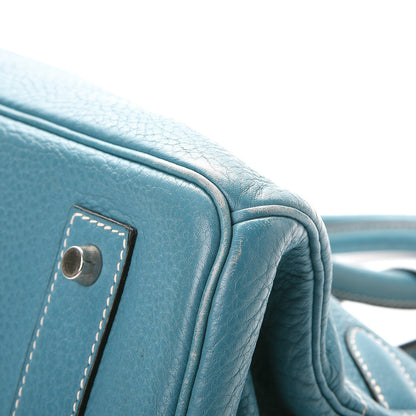 Hermes Taurillon Clemence JPG Birkin 42 Blue Jean 21 of 21