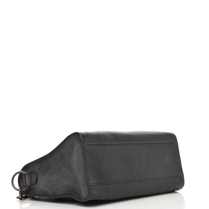 Balenciaga Veau Soyeux Perforated Blackout Hardware S City Black 5 of 9