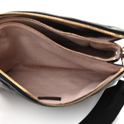 Louis Vuitton Lambskin Embossed Monogram Coussin PM Black 6 of 11