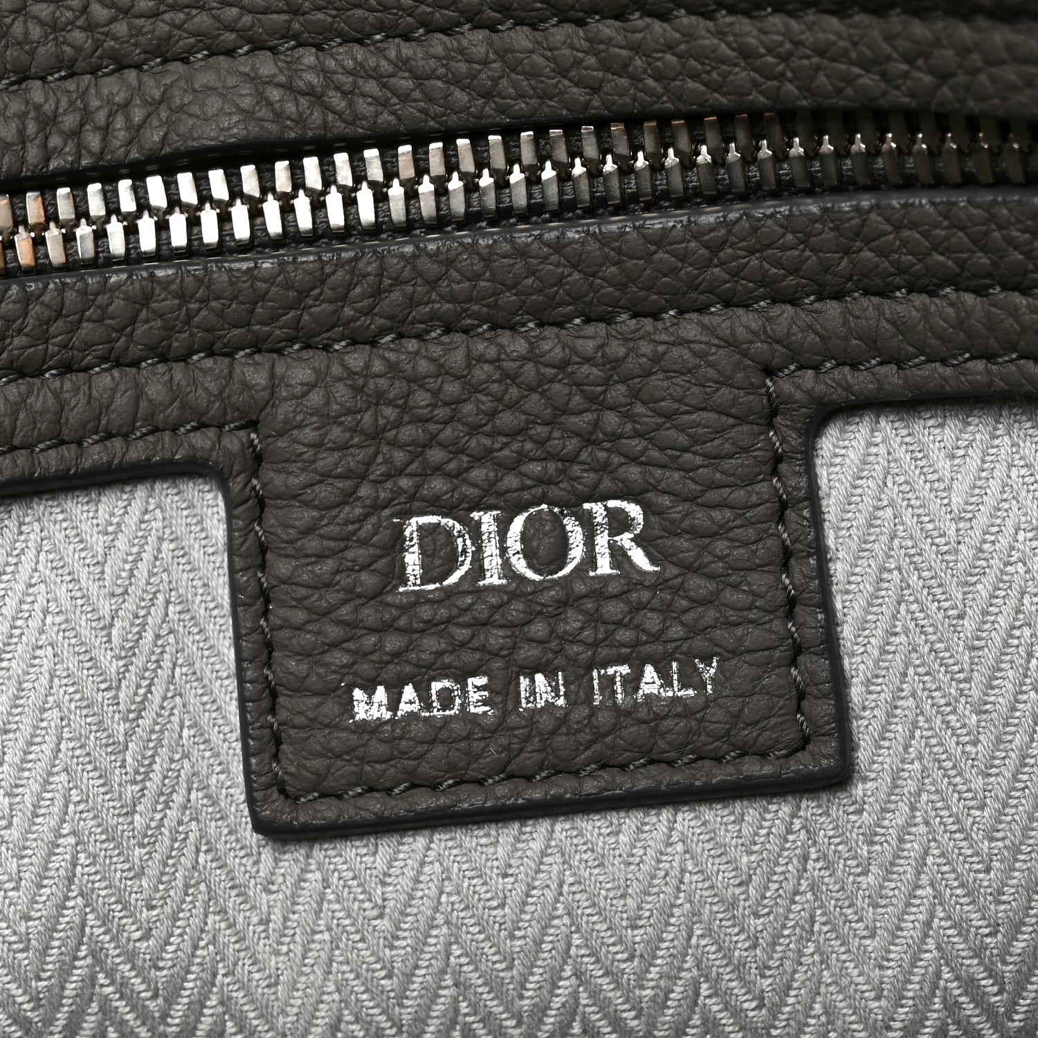 Christian Dior Icons Calfskin Medium Normandie Tote Grey 6 of 11