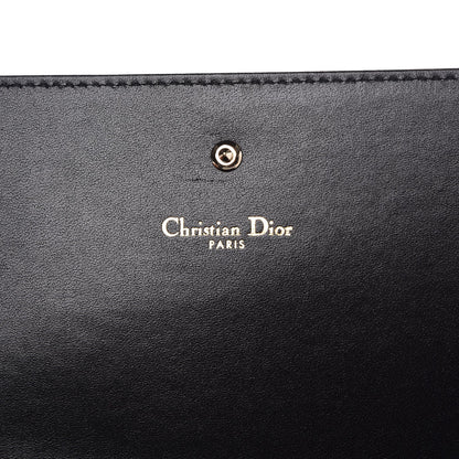 Christian Dior Grained Calfskin Diorama Croisiere Chain Wallet Black 6 of 8