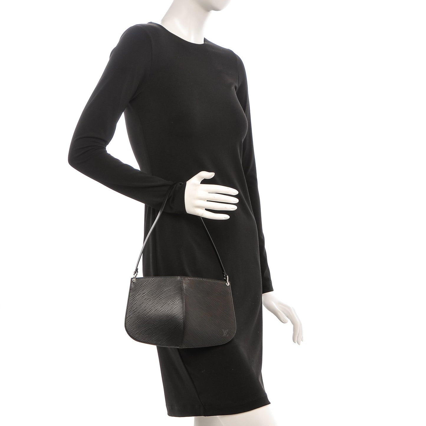 Epi Demi Lune Pochette Black