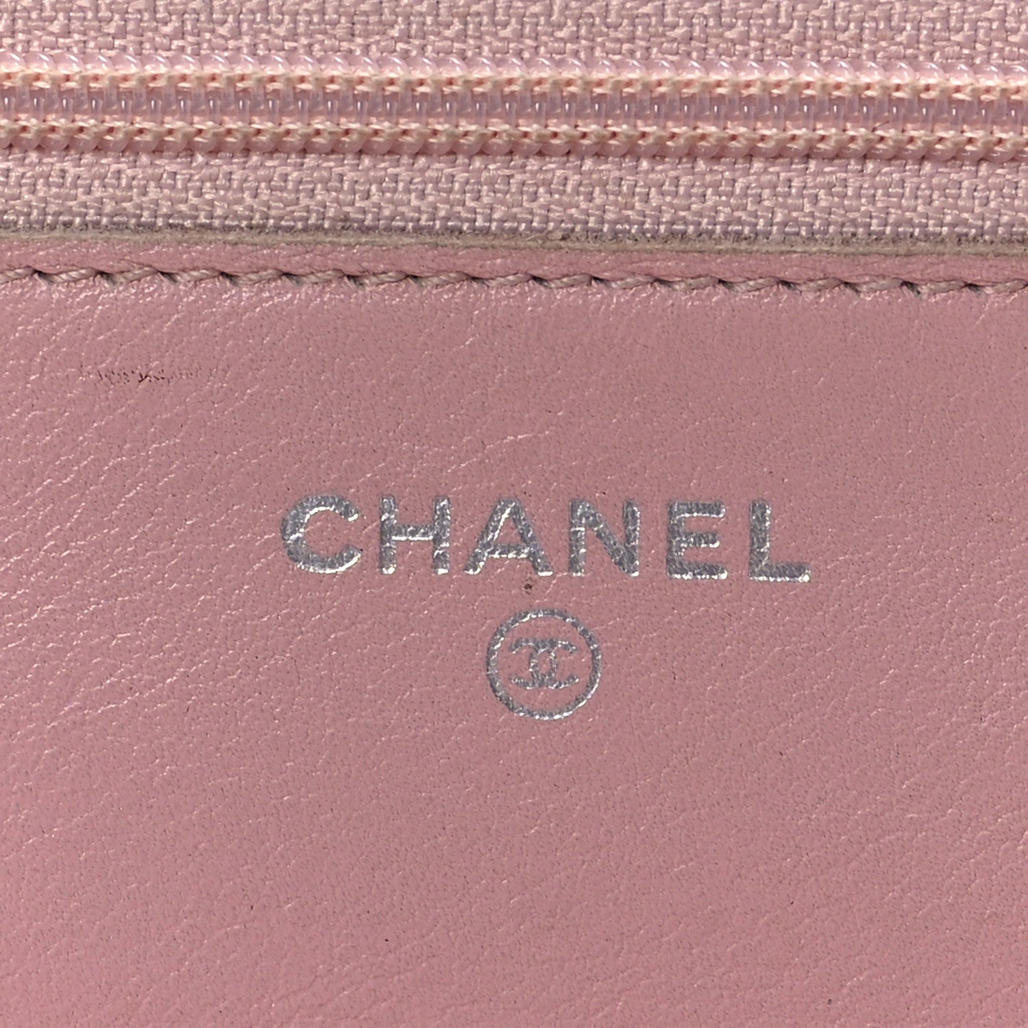 Chanel Caviar Timeless CC Wallet On Chain WOC Pink 6 of 10