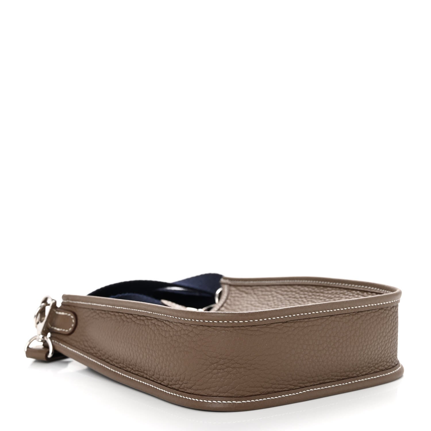 Hermes Taurillon Clemence Amazone Evelyne TPM Etoupe Bleu Indigo 4 of 10