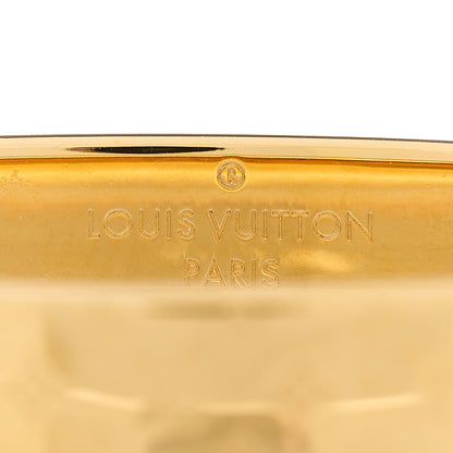 Louis Vuitton Brass Monogram Nanogram Cuff M Gold 3 of 3