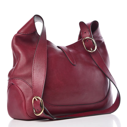 Gucci Calfskin Medium Jackie Shoulder Bag Burgundy 3 of 17