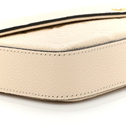 Louis Vuitton Empreinte Pochette Felicie Chain Wallet Cream 11 of 11