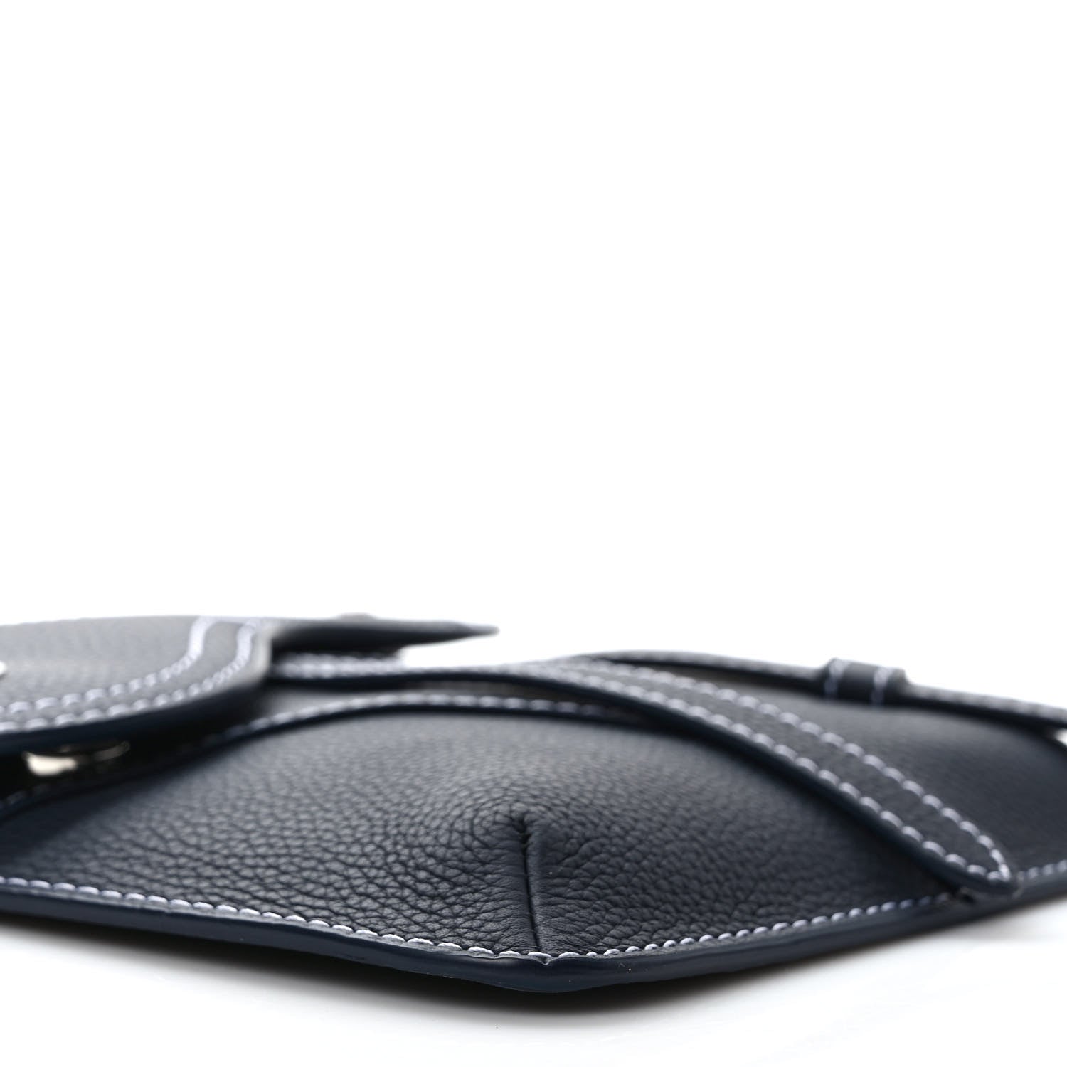Christian Dior X KAWS Grained Calfskin Saddle Pouch Blue Multicolor 8 of 9