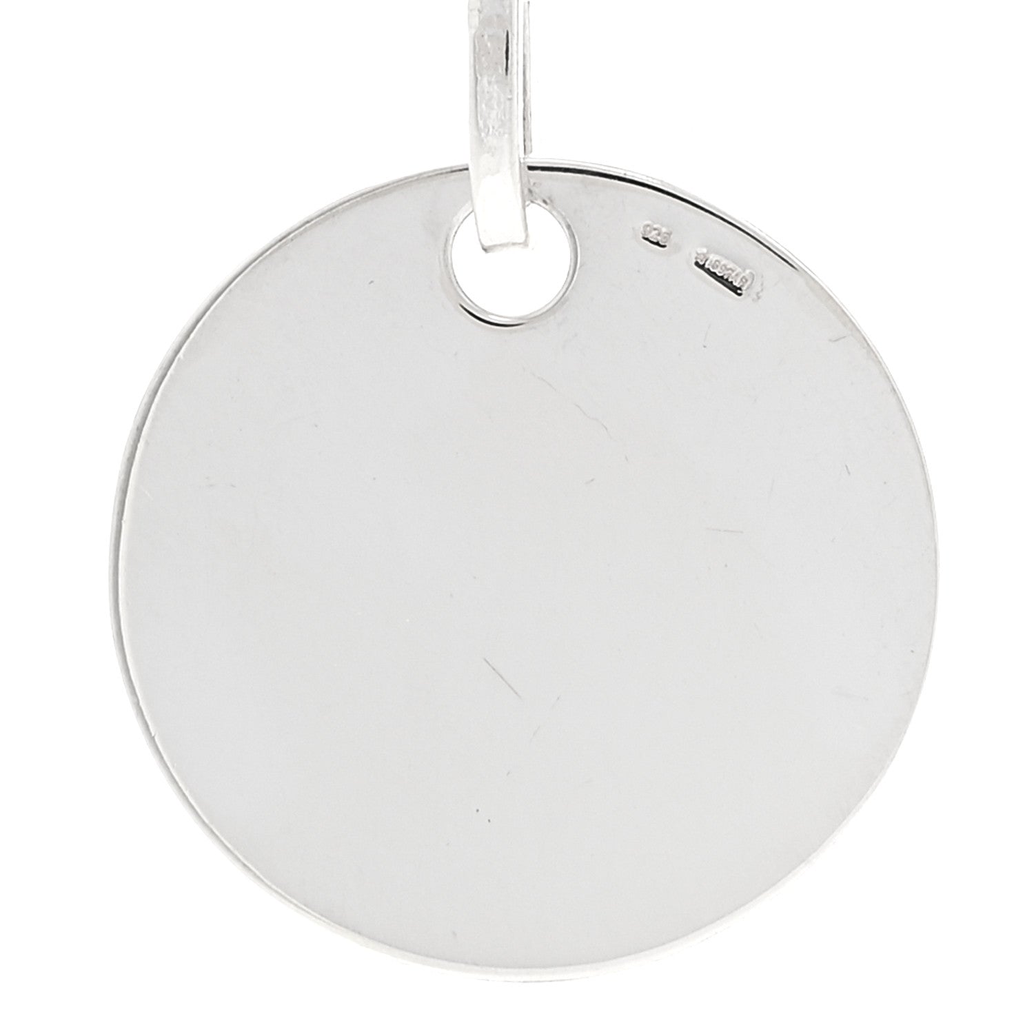 Gucci Sterling Silver Round Logo Pendant Necklace 4 of 5